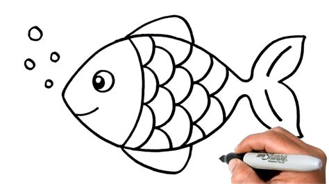 魚 畫圖|畫魚？輕鬆畫畫玩美勞六步驟輕鬆畫畫玩美勞How to draw fish。